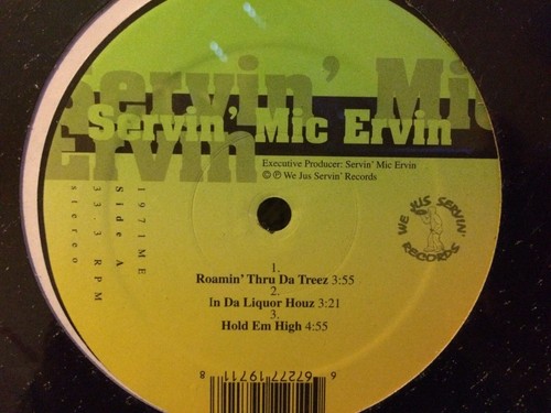 Servin’ Mic Ervin E.P. Roamin’ Thru Da Treez “ Factory Sealed “ - Picture 2 of 3