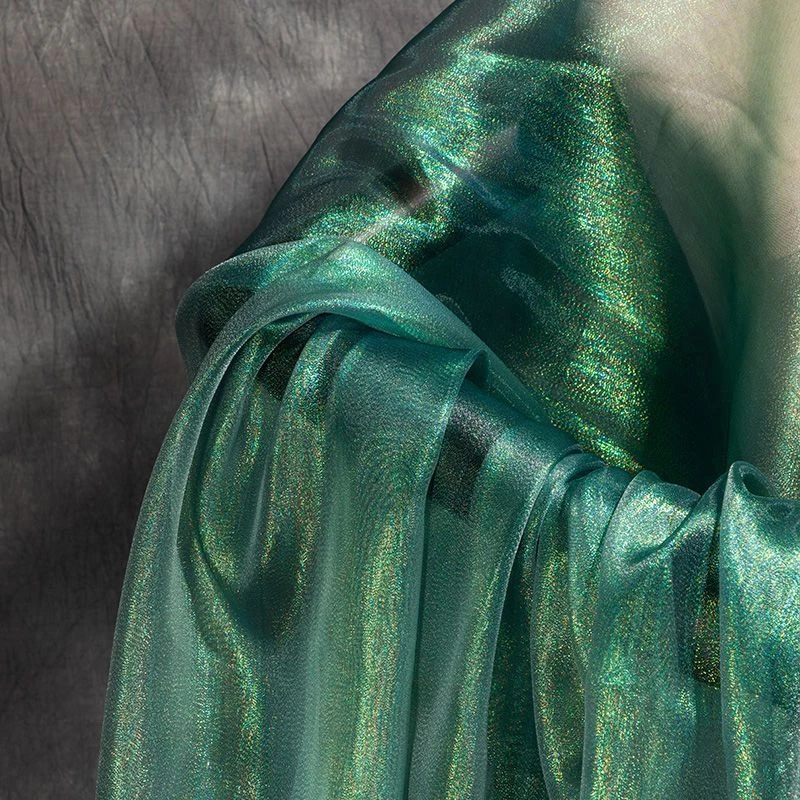 Shimmer Laser Gradient Organza Fabric Soft Mesh Net Sewing Dress Clothing Crafts - image 3 of 4
