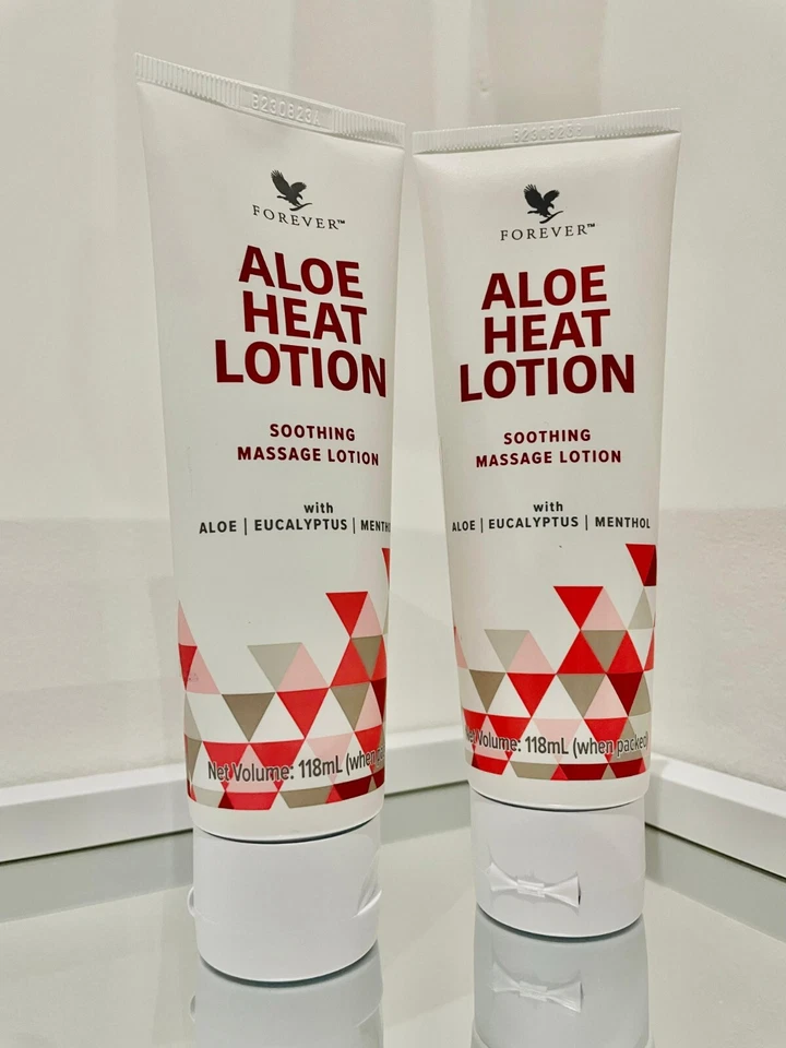 2X Forever Living Aloe Heat Lotion 118ML Each Original Pack, UK Seller Best Deal