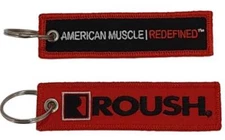 Key Chain - Roush Embroidered Tag * Perfect for Roush Mustang, F150, Racing Fans