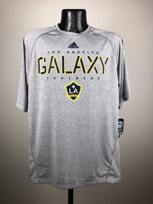 Men's Adidas Climalite Los Angeles Galaxy Gray Performance MLS