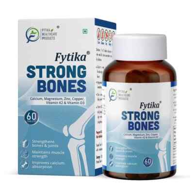 Fytika Strong Bones Calcium 1000mg + Vitamin D3 400 Gelenk- & Muskelgesundhei...