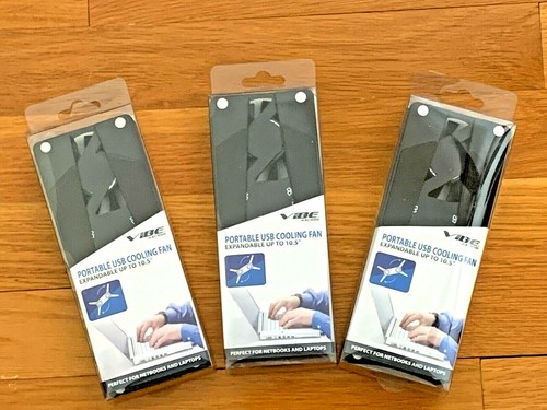 3x VIBE Axcess - Portable USB Cooling Fan- Expandable to 10.5" - 第 1/2 張圖片