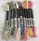 10 threads ANCHOR MARLITT Rayon stranded embroidery floss. 10m. bag B
