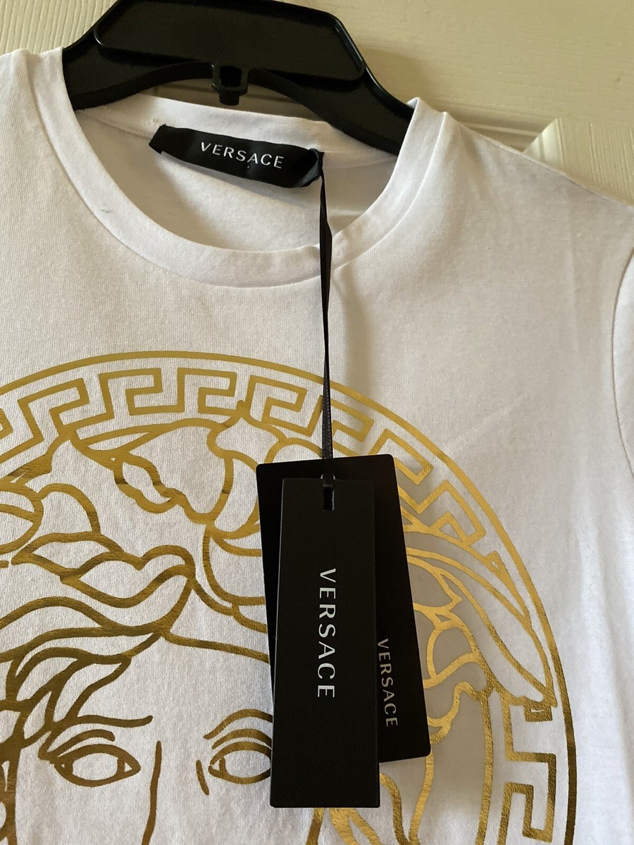 Tシャツ・カットソー VERSACE Women Tunic Tops 10188981A136141W000 WHITE Versace Womens T-Shirt Size 36 | eBay