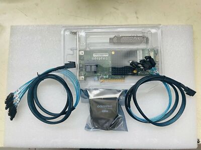 Adaptec ASR-7805 1G 6GB/s PCIe Controller Card 1GB + BBU+ 2*SFF-8643 SATA cables