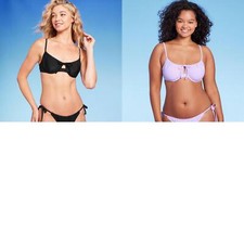 wild Fable Womens Shirred Underwire Bikini Top PID-G84E3G XS S