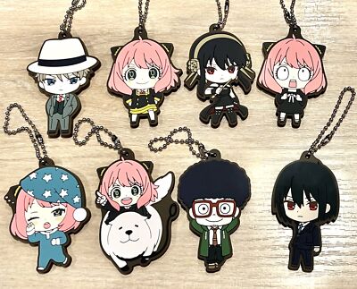 SPY×FAMILY Capsule Rubber Mascot 3 All 8 Types Set Gacha Capsule