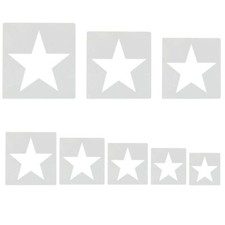8 PCS Large Star StencilStar Stencils Different Sizes Star Template Star Temp...