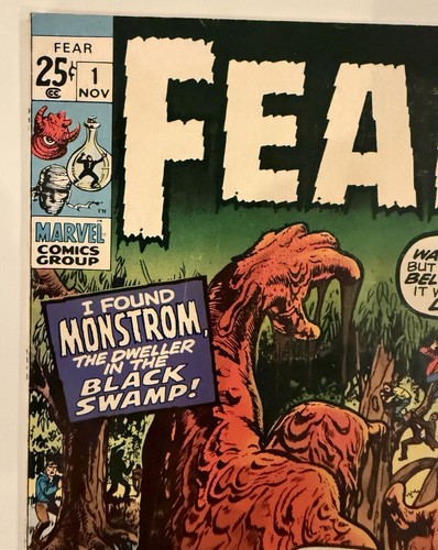 Fear #1 and #2 Kirby Lee Ditko Severin Bronze Age Key Horror 1970 Mid Grade - Picture 3 of 11