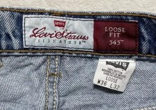 Vintage Levi's 545 Orange Tab Jeans Men's 36x32 Fits 34x31 Loose Fit