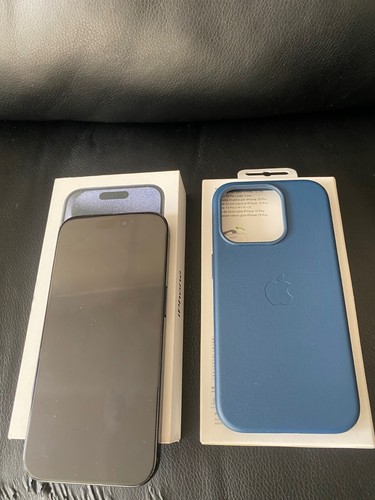 Apple iPhone 15 Pro 128GB Blue Titanium iOS17.4 Unlocked 100% BH