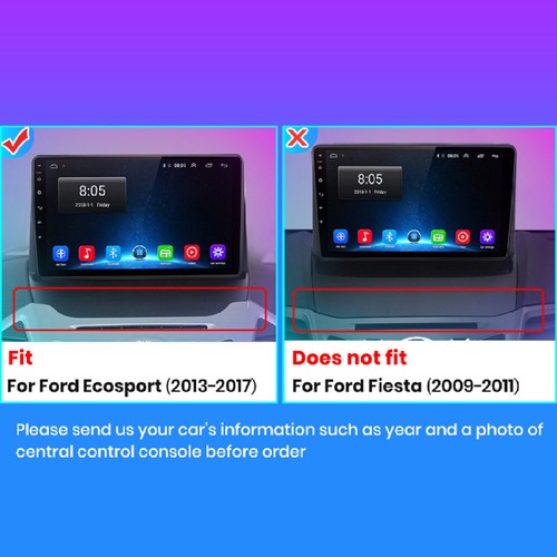 Android 13 2+64GB 9'' Radio Stereo CarPlay Sat Nav For Ford Ecosport 2012-2017 - Picture 2 of 16