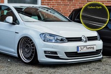 Spoilerschwert Frontspoiler Lippe aus ABS für VW Golf 7 mit ABE Carbon Optik