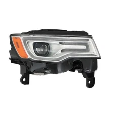 For 2019-2021 Jeep Grand Cherokee Right Side Headlight HID/Xenon Headlamp Chrome