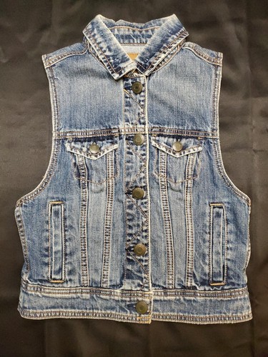 Women's Denim Vest Sleeveless Jean Jacket American Eagle Outfitters AE Size XS - Picture 7 of 10