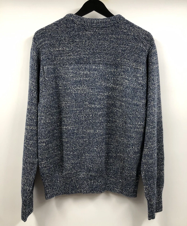 Ralph Lauren RRL Crewneck Melange Varsity Knit Blue Pullover Sweater Large - Image 2 of 4