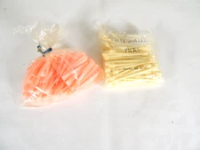 Vintage Mixed Lot of Pink/White Plastic Hair Clips & Roller Picks