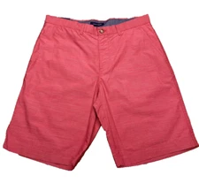 Tommy Hilfiger Mens Classic Fit Shorts Chino (Red Stripe, Size 36W) NW0T