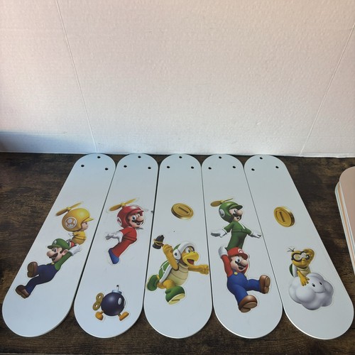 44” Hampton Bay Carousel II Ceiling Fan VTG Rainbow Super Mario Crayola Edition - Picture 4 of 24