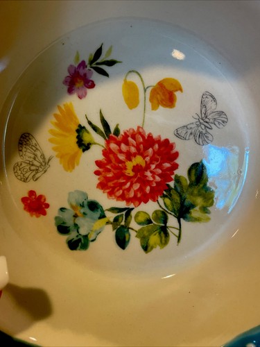 Pioneer Woman Vintage Blooming Bouquet 5" Mini Pie Dessert Bowls Set of 4 - Picture 9 of 13