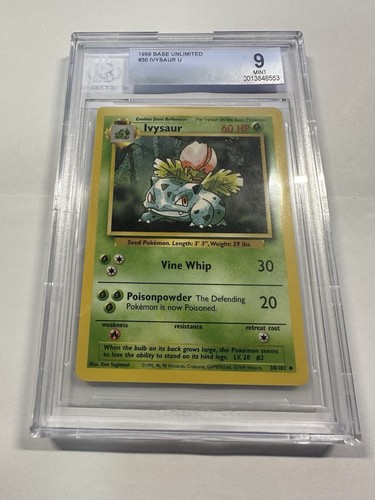 Ivysaur graded BGS 9 for sale on eBay
