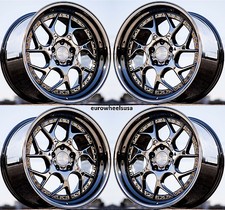 19x10.5 Aodhan Ds01 5x114.3 22 Black Chrome Deep Lip Wheels 19 Rims