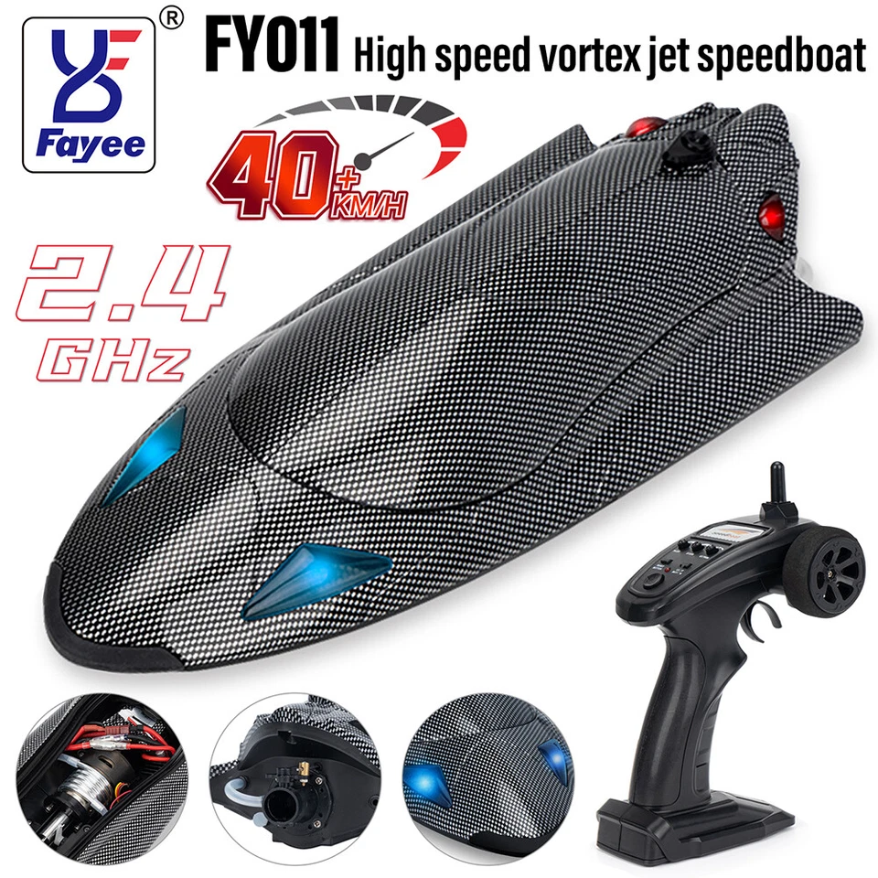 FAYEE FY011 2,4GHz 40 KM/H High Speed RC Boot Ferngesteuertes Rennboot Speedboot - Bild 3 von 4