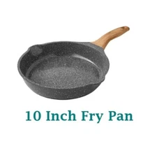 Pioneer Woman ~ Charcoal Speckle ~ 10" Frypan ~ Nonstick ~ Cast Aluminum