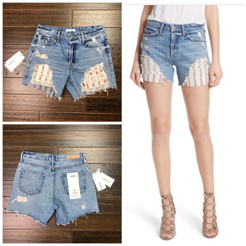 High Waist denim Shorts butt RIP size 