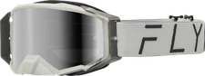 FLY RACING Zone Pro Goggle Grey W/ Grey Mirror/Smoke Lens 37-51910