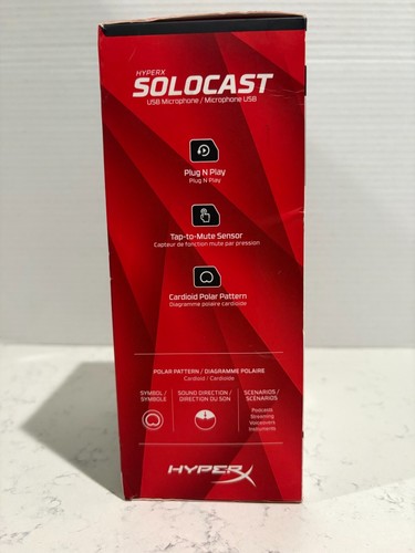 HyperX Solocast USB Condenser Gaming Microphone for PC / PS4 / PS5 / Mac - Photo 4/5