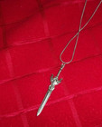 - Pendant on Chain Sword Necklace Silver plated