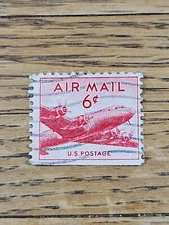 US Stamp US Air Mail 6c Used Red