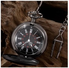 OROLOGIO DA TASCA A CIPOLLA AL QUARZO CON CATENA VINTAGE + SACCHETTO OMAGGIO