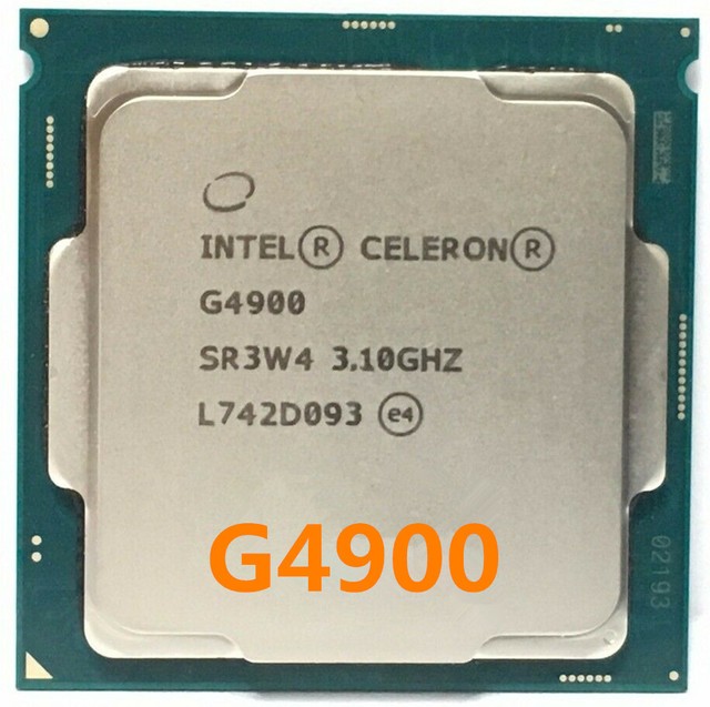 Intel Celeron G4900 CPU Dual-core 3.10Ghz 2M SR3W4 54W LGA 1151 ...