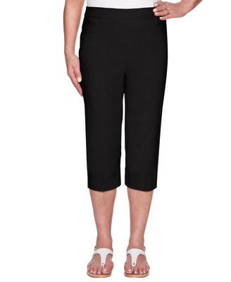 Alfred Dunner Women's Classics Allure Clam Digger Capri Pants