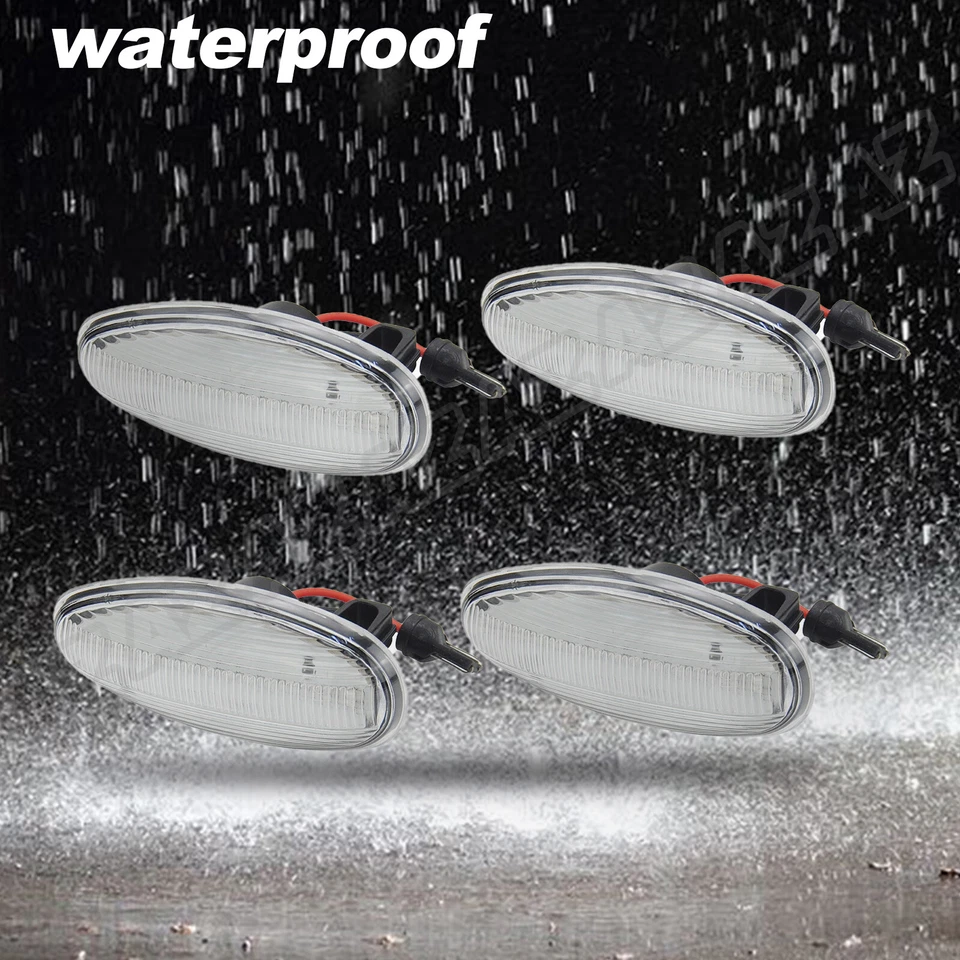 4X LED Side Marker Lights Kit For 01-14 Chevy Silverado GMC Sierra 2500HD 3500HD - Image 4 of 4