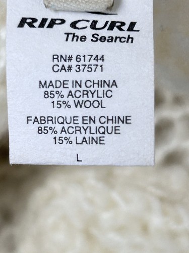 Rip Curl Coastal Slouchy Lagenlook Sheer Knit Sweater Wool Blend Women Sz L EUC! - Picture 9 of 9