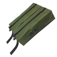 2pcs Canvas Tool Bags with Metal Zippers Multi Purpose Waterproof Smart Storage 