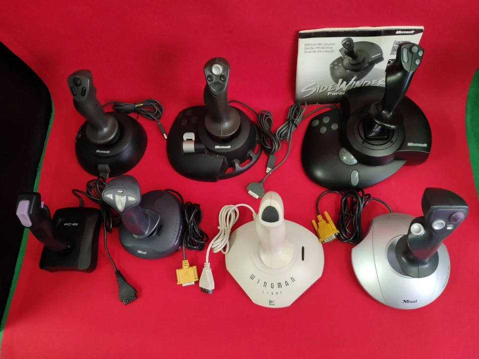 LOTTO JOYSTICK CONTROLLER RETRO COMPUTER PC GAME VINTAGE SIDEWINDER WINGMAN W95 - Bild 4 von 4