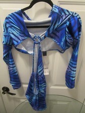 URBAN OUTFITTERS AVRIL CUT-OUT SLINKY O-RING BLUE SHORT DRESS SIZE MEDIUM   NEW