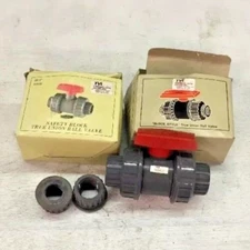 1" PVC True Union Ball Valve, Comes with (2) Slip & (2) Thread Ends  MFG: TVI