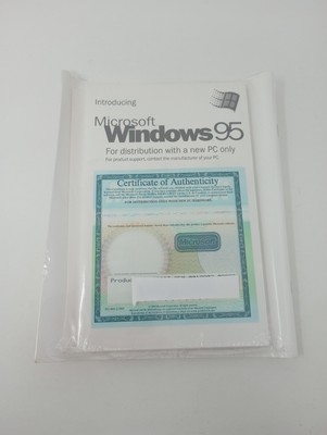 Microsoft Windows 95 Sealed Distribution Copy w/Compaq Presario 4500 Setup Guide