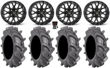 ITP Hurricane 14 Wheels Black 28 BKT AT 171 T...