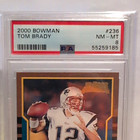 2000 Bowman Tom Brady Rookie Card #236 PSA 8 New England Patriots NFL