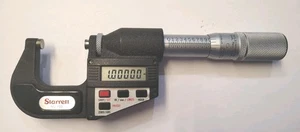 Starrett 0"-1" Digital Micrometer With Carbide Faces .00005" Very Good Condition
