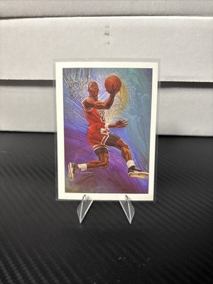 1990-91 NBA Hoops Illustrated Michael Jordan Card #358 Chicago Bulls HOF