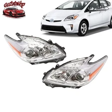 Headlights Headlamps For Toyota Prius 2010 2011 Halogen Driver&Passenger Set