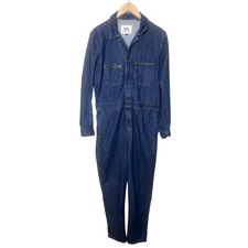 Lee Union-Alls Denim Coveralls Jumpsuit Women s Medium Blue Cotton Utility